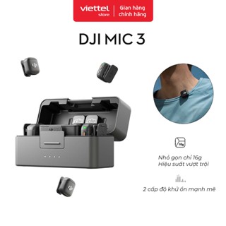  DJI Thiết Bị Quay Vlog DJI Mic 3 Thu Âm Gọn Nhẹ Khử Ồn Thông Minh Camera Hành Động  DJI Mic 3  