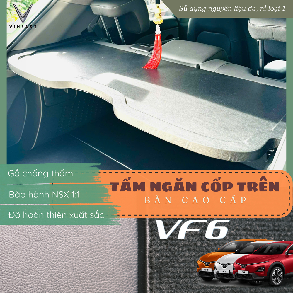 NGĂN CỐP TRÊN XE VINFAST VF6 - TẤM CHIA CỐP TRÊN -  BỘ NGĂN CỐP VF6