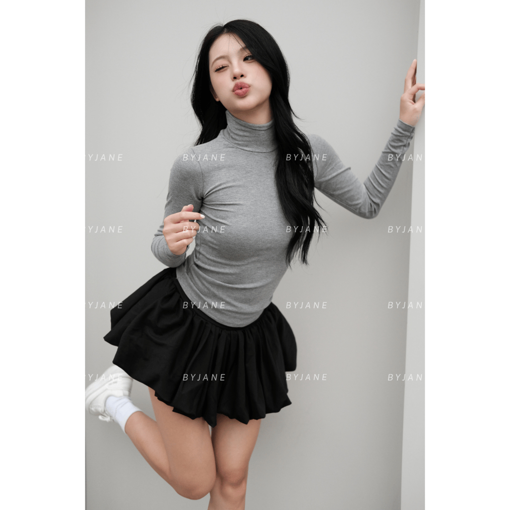 (XẢ KHO - LÓT LÔNG) Áo Thun Nữ Cổ Lọ 8p LÓT LÔNG Dài Tay Ôm Body Lót Lông Giữ Nhiệt BYJANE - 750 | BigBuy360 - bigbuy360.vn