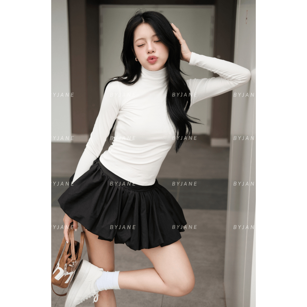 (XẢ KHO - LÓT LÔNG) Áo Thun Nữ Cổ Lọ 8p LÓT LÔNG Dài Tay Ôm Body Lót Lông Giữ Nhiệt BYJANE - 750 | BigBuy360 - bigbuy360.vn