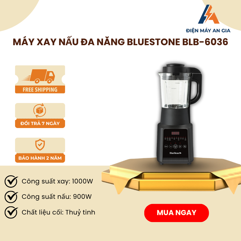 Máy Làm Sữa Hạt Đa Năng BlueStone BLB-6036 – Công Suất 1000W – Chân Đế Chống Trượt – FEB