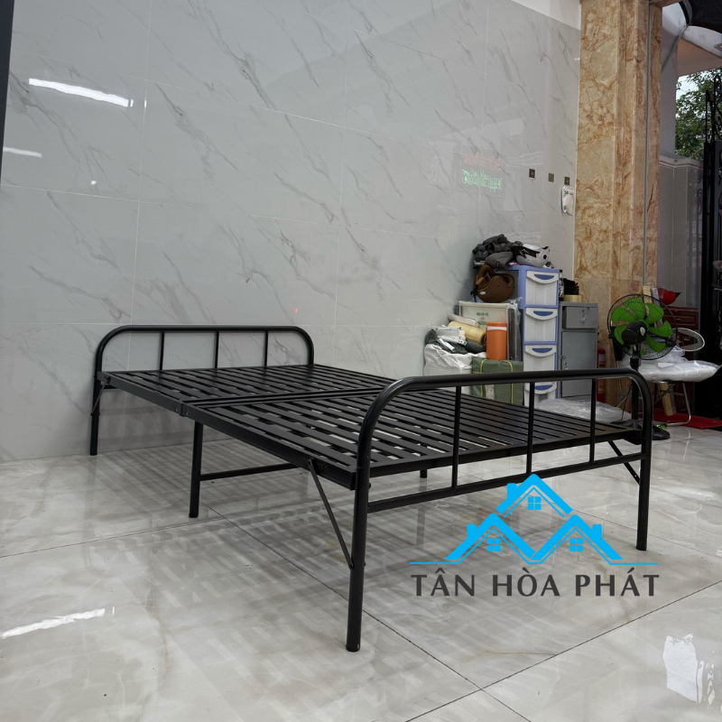 Giường xếp gấp gọn kiểu dáng hiện đại cao 35cm kích thước 1m2x2m phong cách hiện đại