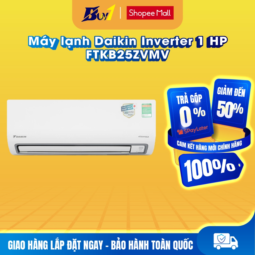 FTKB25ZVMV - Máy lạnh Daikin Inverter 1 HP FTKB25ZVMV - Hàng chính hãng