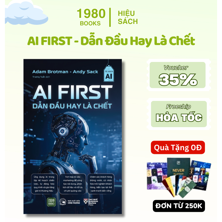 Sách - AI First – Dẫn đầu hay là chết - Hiệu Sách 1980