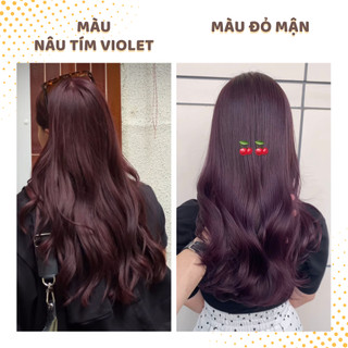  Thuốc nhuộm tóc cao cấp Olive NÂU TÂY 30 màu không tẩy không khô tóc  Oxy bao tay lược  200ml TOPCHARM - CHAMIS 