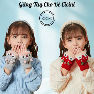 Găng Tay Len Cicini Mã T43 Cho Bé Trai Bé Gái Mùa Đông Quà Tặng Noel Giáng Sinh Size To Big Size