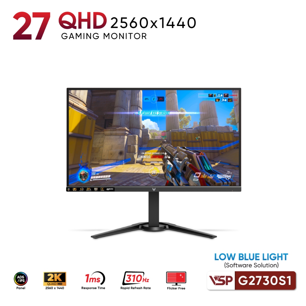 Màn hình Gaming VSP G2730QS1 27 inch 2K IPS 310Hz 1ms Chuyên Esport