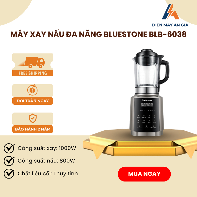 Máy Làm Sữa Hạt Đa Năng BlueStone BLB-6038 – Công Suất 1000W – Tự Ngắt Khi Quá Tải – FEB