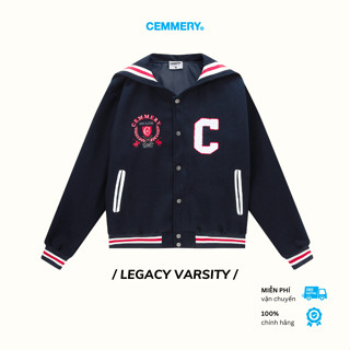  Áo Khoác Varsity CEMMERY Local Brand Chính Hãng Legacy Varsity Form Boxy Unisex Vải Dạ Logo Thêu 