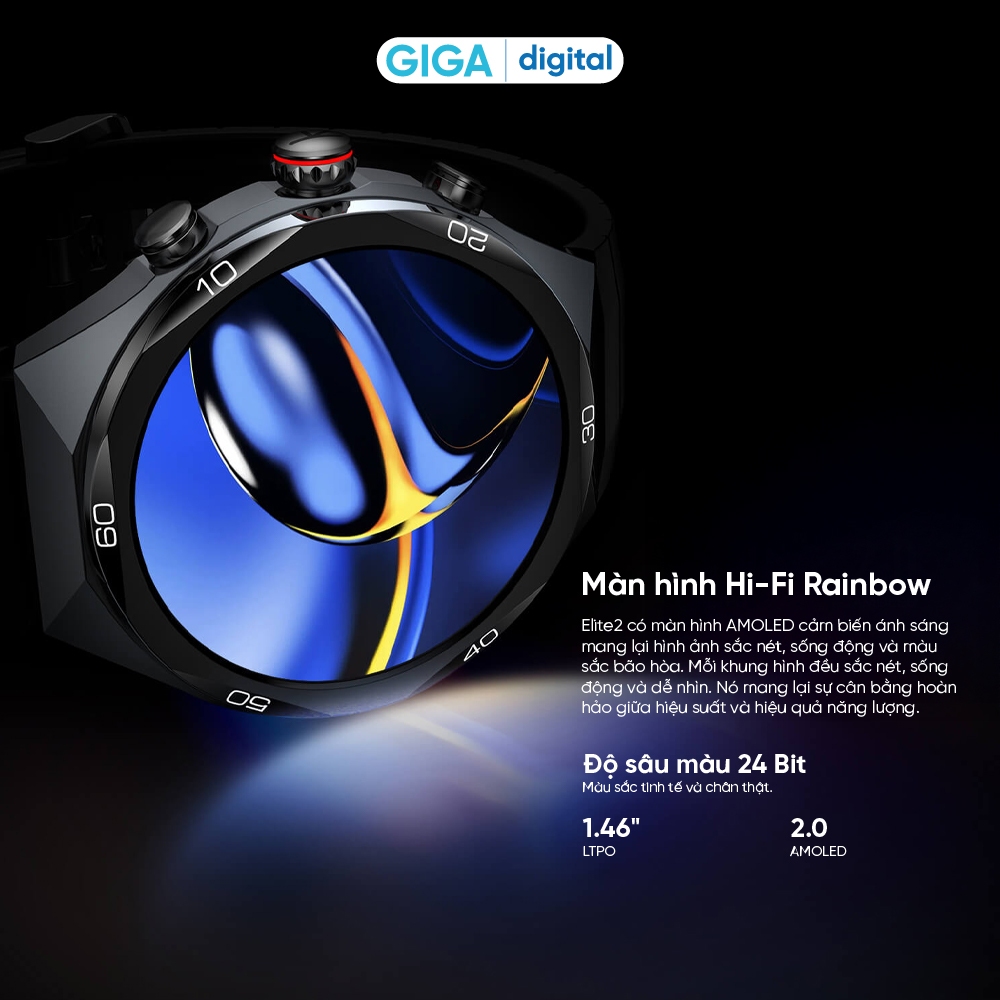 Đồng hồ thông minh Kieslect AI Elite 2  - Màn hình LTPO AMOLED 1.46 inch - Tích hợp trợ lý ChatGPT - Pin 500mAh | BigBuy360 - bigbuy360.vn