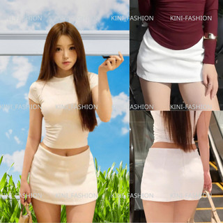 Chân váy A cạp trễ chât liệu KAKI co giãn nhẹ CV-01 KINI-FASHION