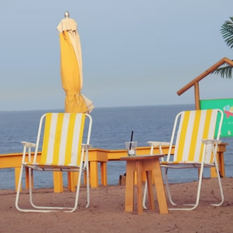 Ghế gấp ngoài trời Cắm trại Du lịch Câu cá Bãi biển Lounge Chair Breathable Oxford Vải
