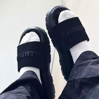  Dép Elements Silde Chunky nam nữ chữ thêu.Đế cao 4cm êm chân - Dép quai ngang Elements 