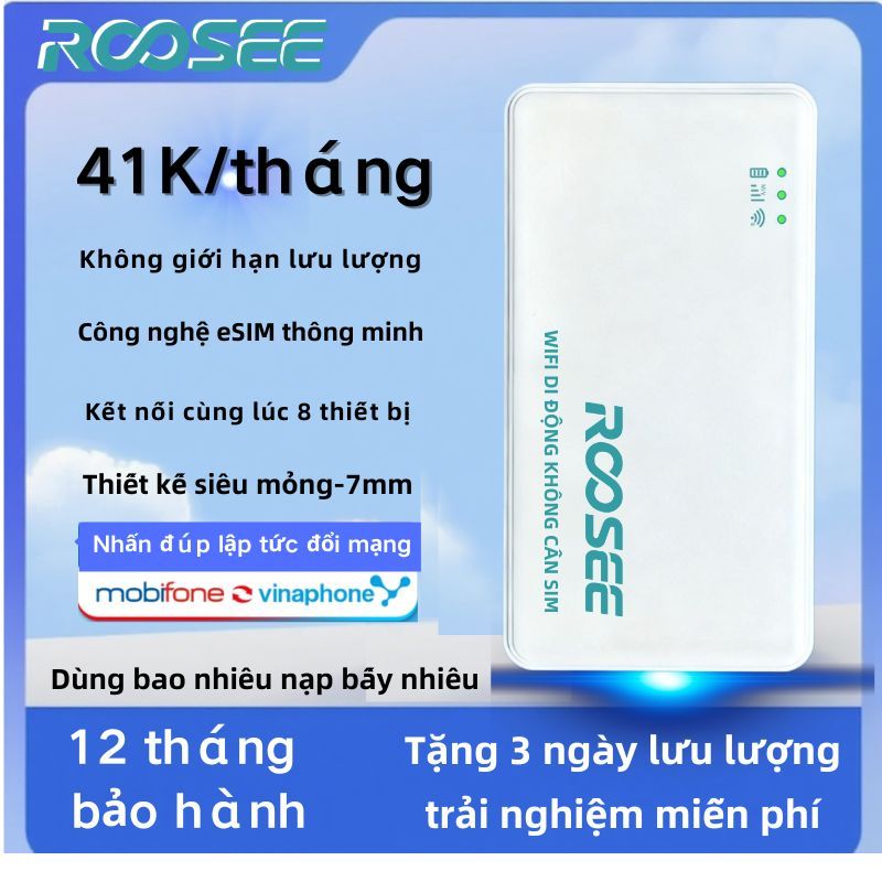 ROOSEE M700 Bộ phát wifi di động Cục Phát WiFi Từ Sim 4G  bộ phát wifi Tổng hợp Bộ Phát Wifi 4G