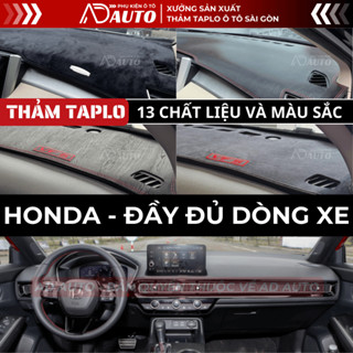 Thảm Taplo HONDA ACCORD, CITY, CIVIC, CRV,  HRV, BRIO, BRV, JAZZ, ODYSSEY Chất Liệu Da Và Nhung, AD AUTO