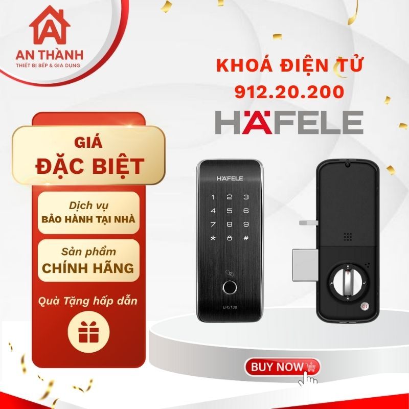 Khóa điện tử Hafele ER5100 912.20.200 - Bảo Mật Cao, Sạng Trọng, Tiện Lợi