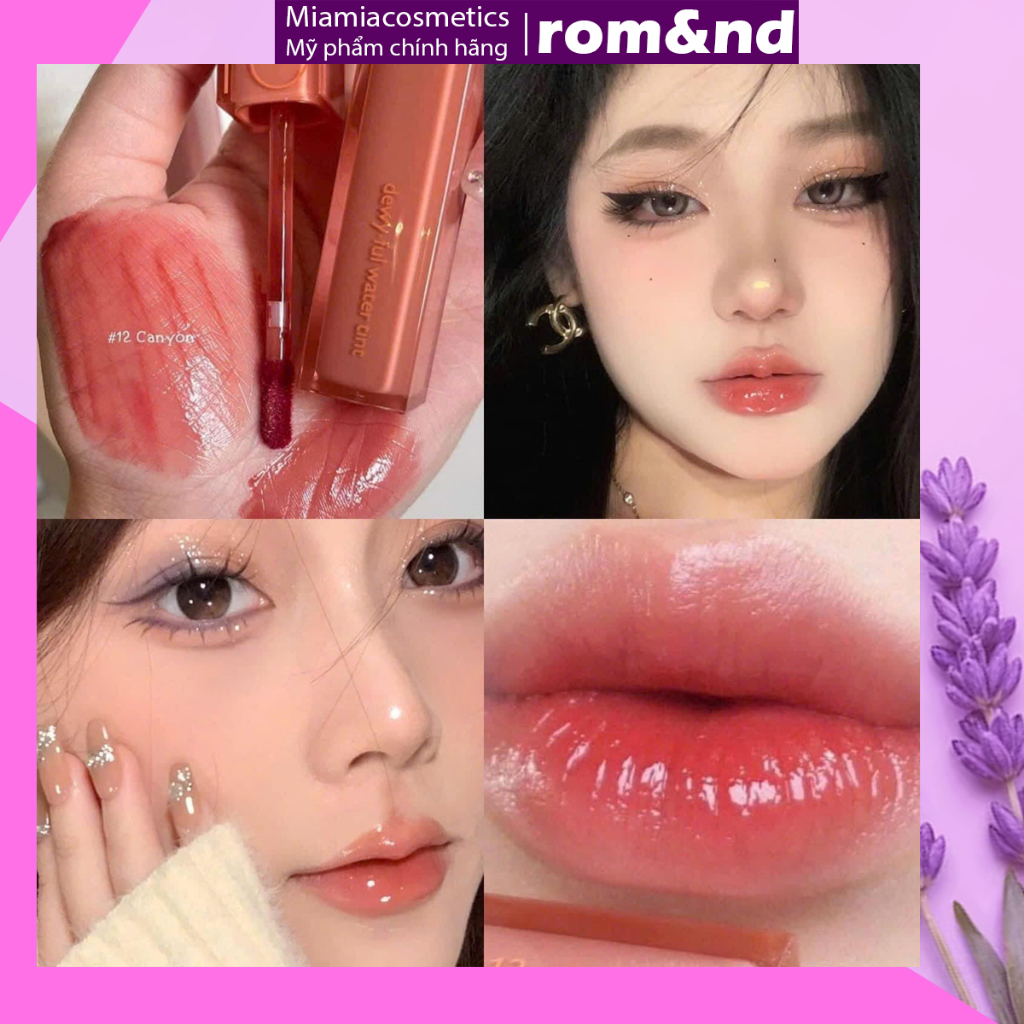 Son Tint Bóng Siêu Lì Romand Dewyful Water Tint #12 Canyon