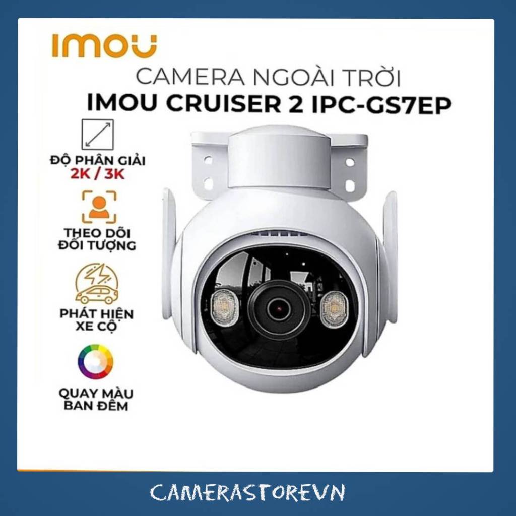 CAMERA WIFI XOAY QUÉT FULL COLOR 5MP IMOU IPC-GS7EP – QUAN SÁT NGOÀI TRỜI SIÊU NÉT, CHỐNG NƯỚC IP66
