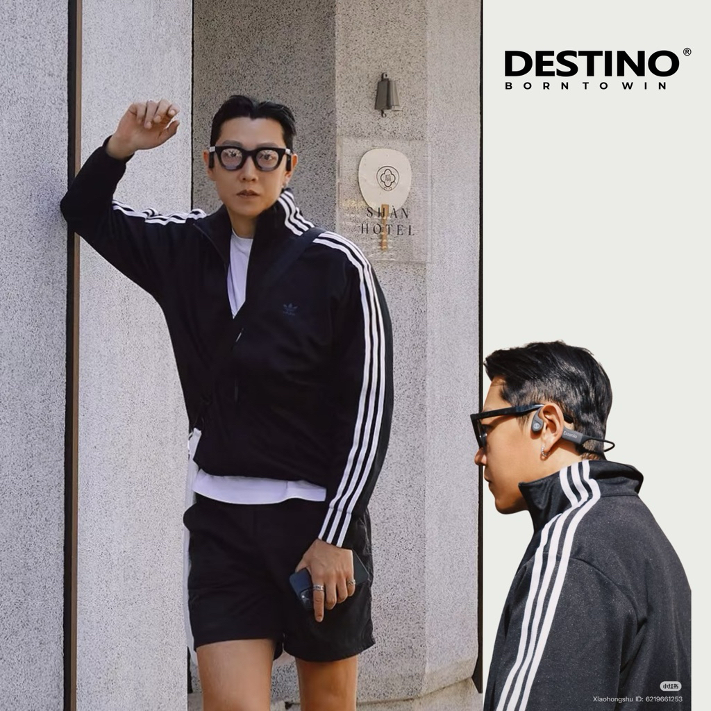 Áo khoác nam phối sọc logo Destino 4