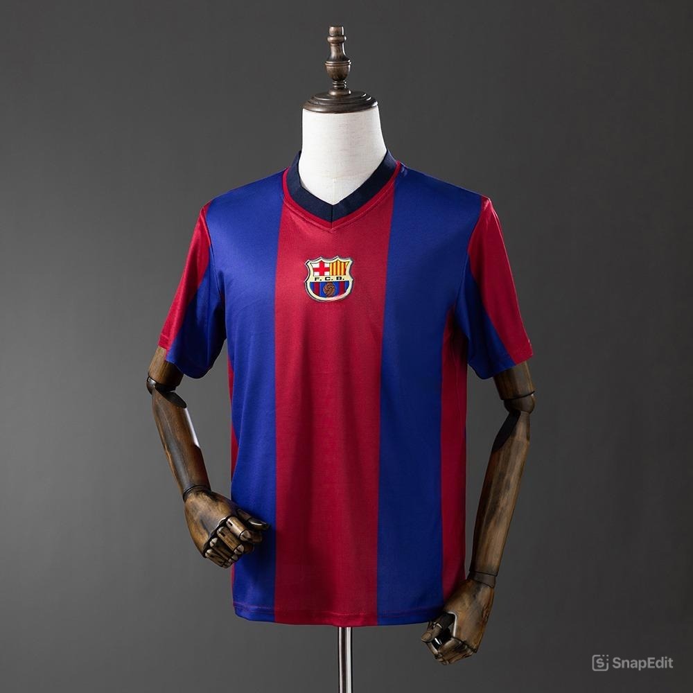 Áo Bóng Đá Retro Barcelona 1998/99 - Sân Nhà bản cao cấp vải Cotton Polyester