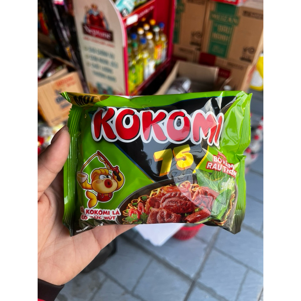 (Combo 5 - 10 gói) Mì Kokomi bò hầm rau thơm gói 75g