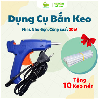  Dụng cụ bắn keo nến silicon 20W Tặng Kèm 10 Cây keo nến - Máy bắn keo nến loại 1 nhỏ gọn làm đồ handmade 