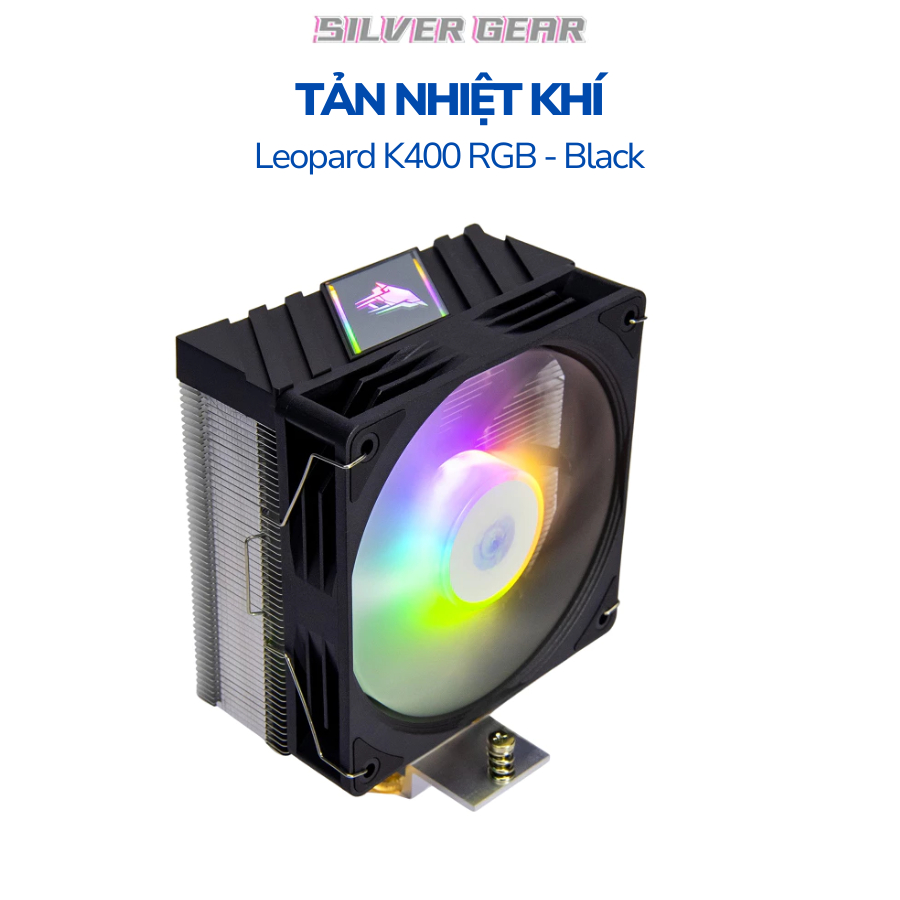 Tản nhiệt khí Leopard K400 RGB Black - Hàng chính hãng