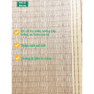 CHIẾU CÓI CHO BÉ CAO CẤP 60*95cm, chiếu võng nôi, sợi cói tự nhiên 100%