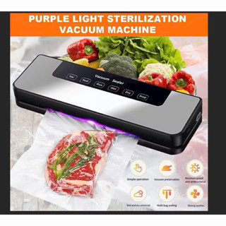 Máy Hút Chân Không Vacuum Sealer - Hoàn Toàn Tự Động, Máy Đóng Gói Thực Phẩm Khử Trùng Bằng Tia Cực Tím