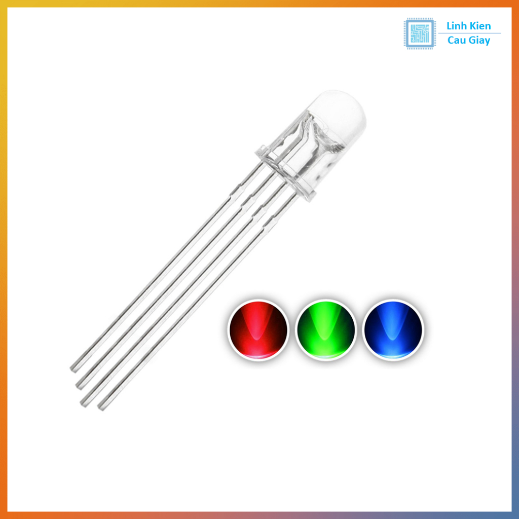 Led 5mm RGB siêu sáng Chung Katot / Anot