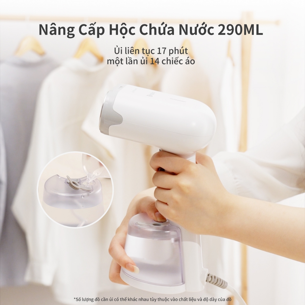 Simplus Bàn Ủi Hơi Nước Cầm Tay Hộc Nước 290mL Công suất lớn 1200W GTJH019 - Bảo Hành 1 Năm 1 Đổi 1