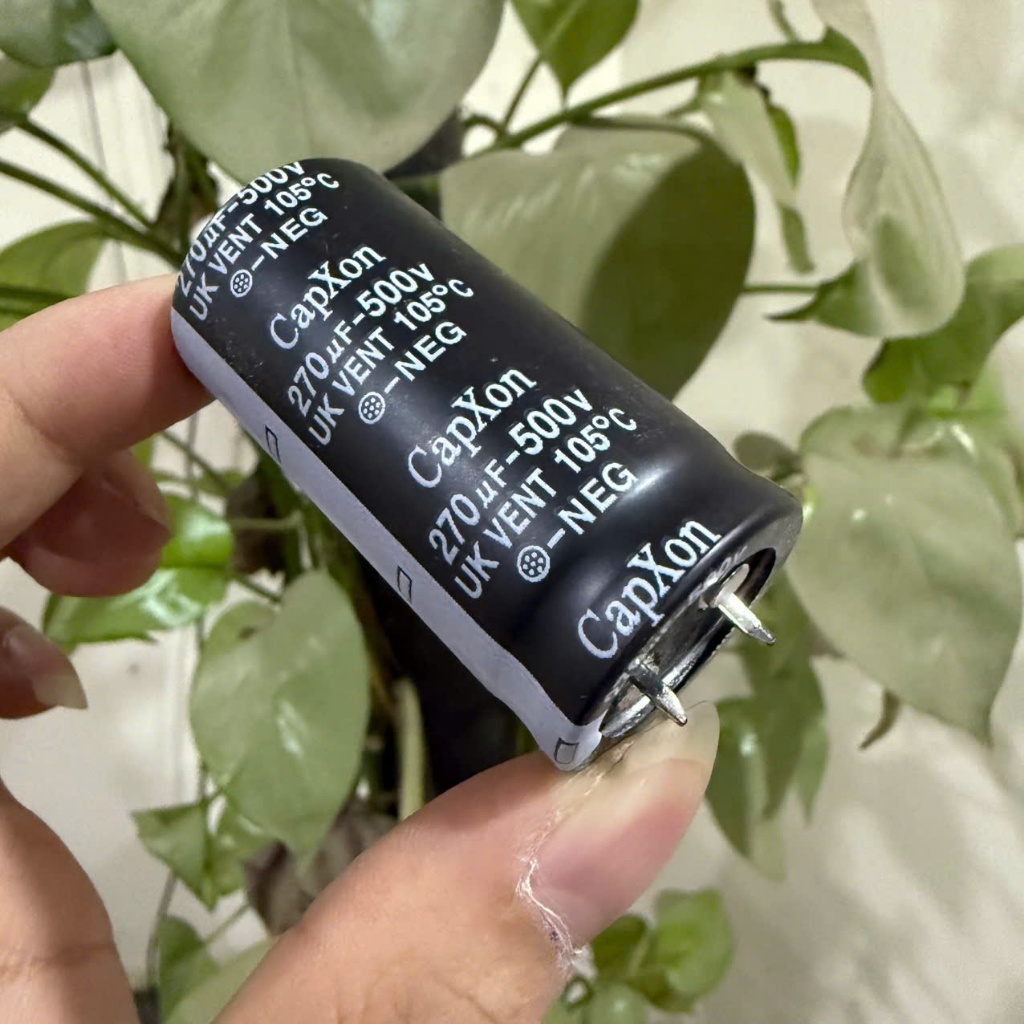 Tụ Hóa  270uF 500V Chân Cứng 25x50mm