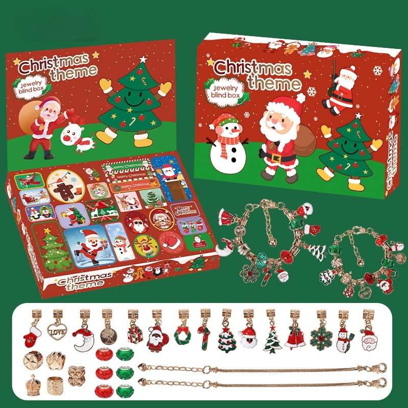 Vòng Tay DIY Charm Pandora Chủ Đề Giáng Sinh, Vòng tay noel cho bé