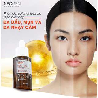 Serum mờ thâm, dưỡng sáng NEOGEN REAL VITA 22% +  5% SERUM