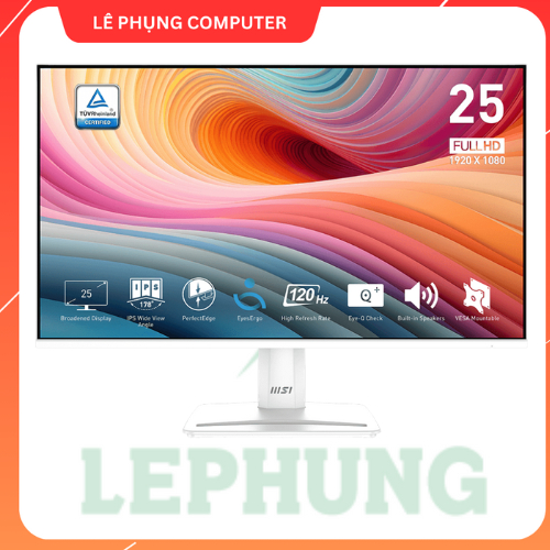 Màn hình máy tính MSI Pro MP251W E2 , 24.5" FHD 1920 x 1080 120Hz/1ms/ IPS -Loa tích hợp - DP/HDMI/V