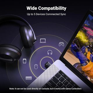 USB Bluetooth 5.4 5.3 5.0 USB Adapter Ugreen Chính hãng (20m ghép cùng lúc 7 thiết bị, ADR bảo mật)