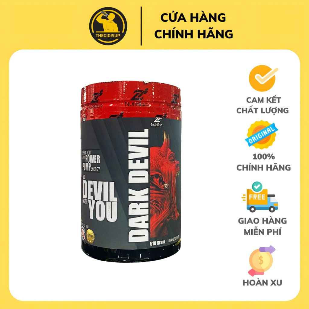 Thực phẩm bổ sung dạng bột ZNUTRITION DARK DEVIL - (Hộp 30 lần dùng) - Hỗ trợ tăng cơ, tăng sức mạnh