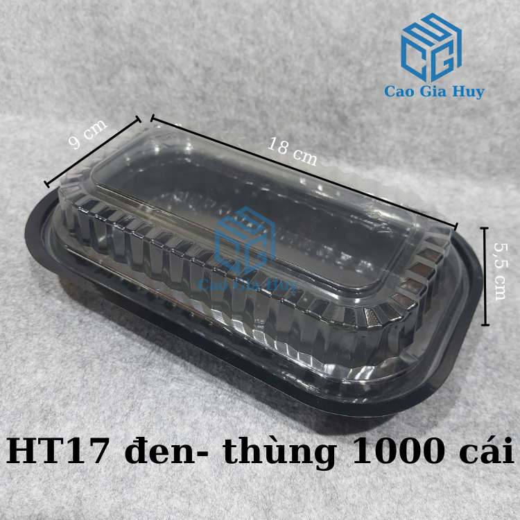 SET 50 HỘP HT17 , HT17 CHỊU NHỆT ĐẾ ĐEN TRẮNG
