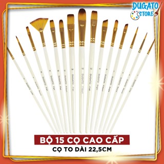  Cọ Tỉa Lẻ Cây To Dài 22cm Vẽ Màu Nước Màu Acrylic Gouache Poster 