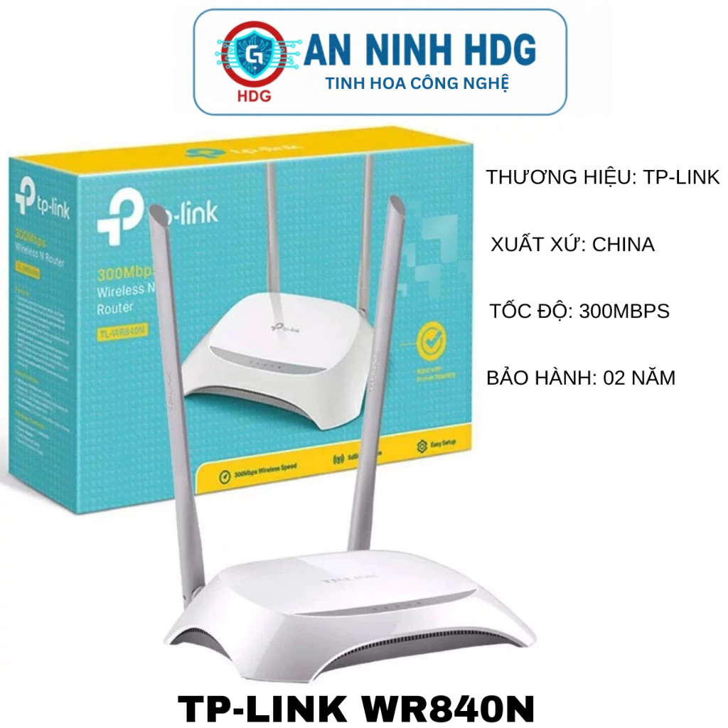 Bộ phát wifi TPLink 840N Chuẩn N 300Mbps Hàng Chính Hãng