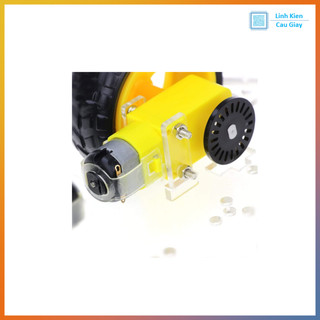 Combo Khung Xe Robot 4 Bánh 2 Tầng Mica