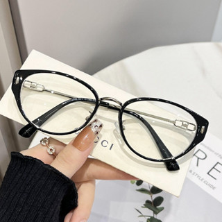 Mắt mèo Kính cận thị thời trang 【Cận thị 0.5 đến 600 độ 】  cho nam và nữ với tròng kính có thể tháo rời kính 1050