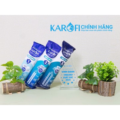 [CHÍNH HÃNG 100%] Bộ 3 lõi lọc thô 123 Karofi Smax Pro V - Hàng Chính Hãng Dùng Cho các dòng máy của Karofi