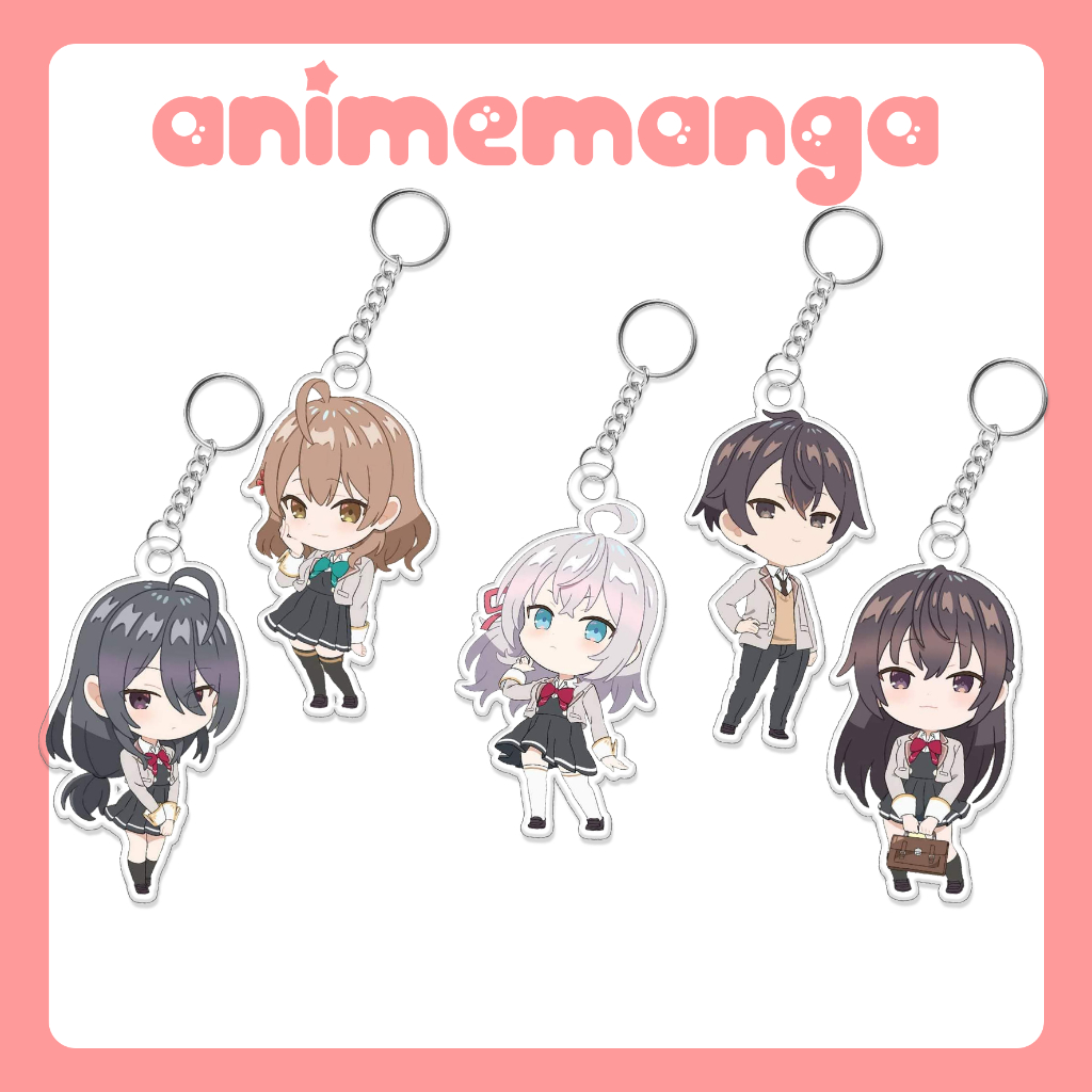 Móc khóa Alisa Mikhailovna Kujo Alya Arya anime ln Roshidere làm quà tặng trang trí balo