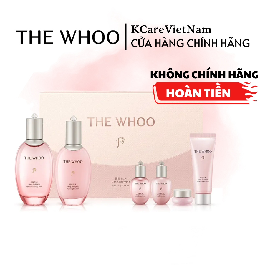 [CHÍNH HÃNG] Bộ Dưỡng Ẩm Chống Lão Hóa Whoo Gongjinhyang Soo Vital Hydrating - Whoo Hồng