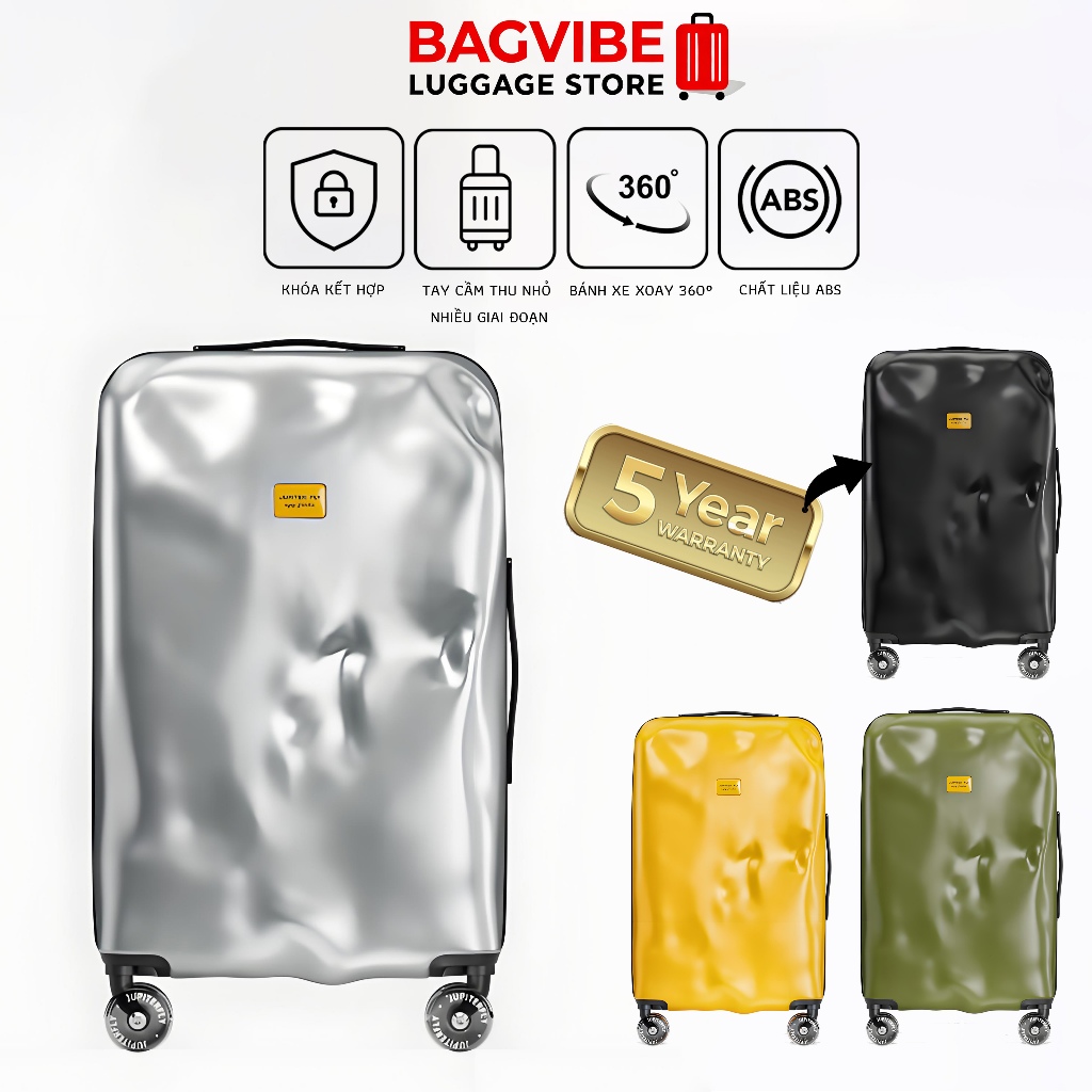 [BEST SELLER⚡] Vali Kéo Cao Cấp Vali Siêu Nhẹ Vali Khung Nhôm Khóa Sập Vali Nhỏ Cốp Vali Vali Size 2