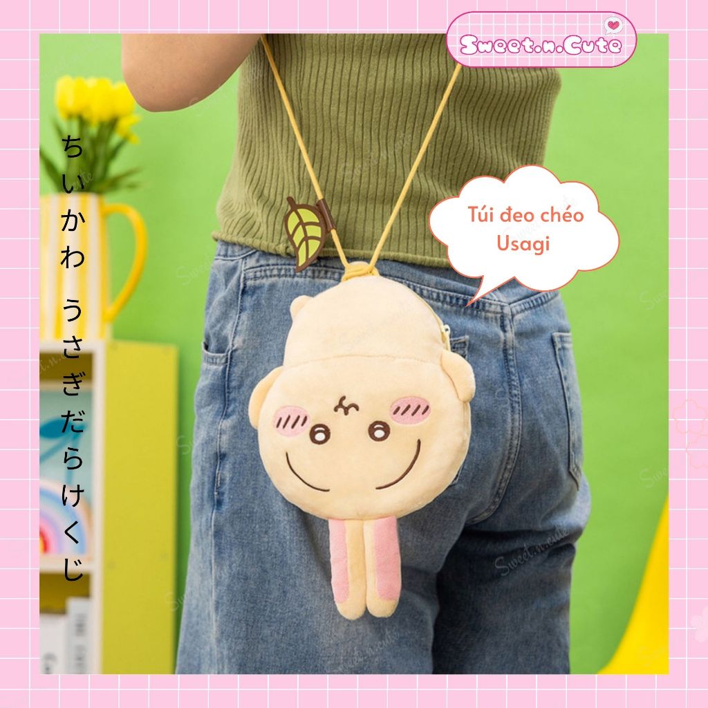 [Chính hãng Nhật - Full Tag] Túi đeo chéo Chiikawa - Usagi Plush Pochette