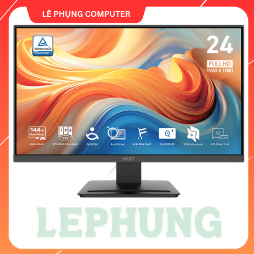 Màn hình Msi PRO MP243L E14  23.8" FHD / IPS / 144Hz / 4ms | Input HDMI 2.0 144Hz + D-Sub | Bảo hành