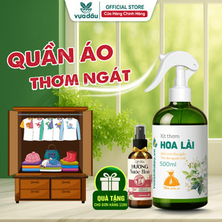  Chai Xịt Thơm Khử Mùi Quần Áo Ẩm Mốc VUATINHDAU 100ml 300ml 500ml Làm Thơm Diệt Khuẩn 