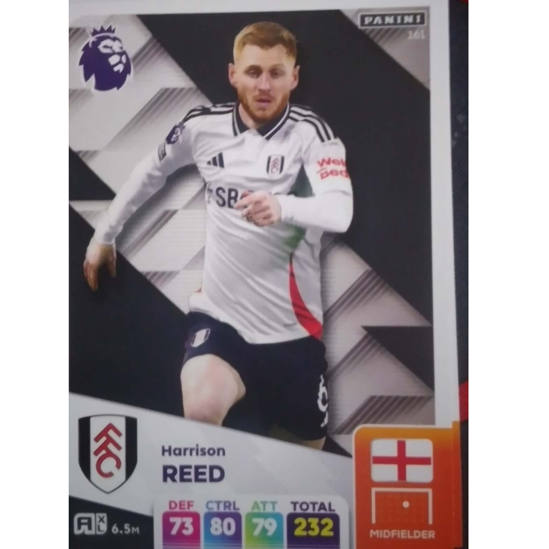 Thẻ cầu thủ Harrison Reed  #160 (Fulham) Panini Adrenalyn XL 2024/25